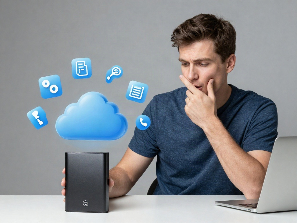 Cloud oder externe Festplatte